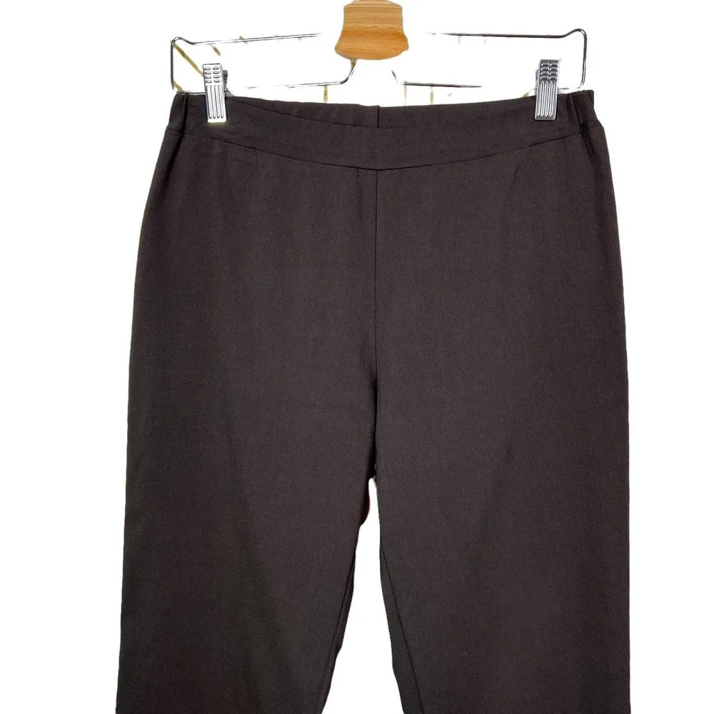 Clara Sunwoo Pull On Elastic Waist Legging Pants Brown Size Medium - Picture 2 of 10